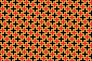 Belçika bayrağının renklerinde basit geometrik desen