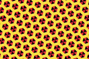 Belçika bayrağının renklerinde basit geometrik desen