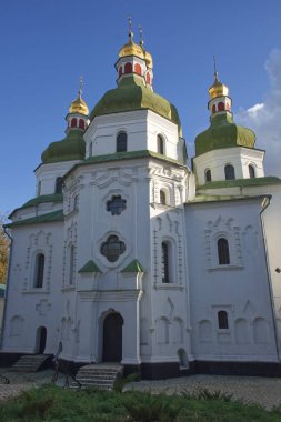 Nizhyn 'deki Aziz Niklas Katedrali. Bina eski Ukrayna Barok dönemine dayanıyor. Eski bir Ortodoks kilisesi..