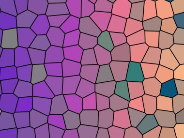 Çok renkli soyut geometrik arkaplan. Çokgen, mozaik desen.