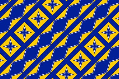 Bosna-Hersek bayrağının renklerinde basit geometrik desen