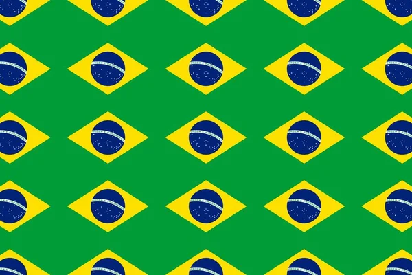 Simple Geometric Pattern Colors National Flag Brazil — Stock Photo, Image