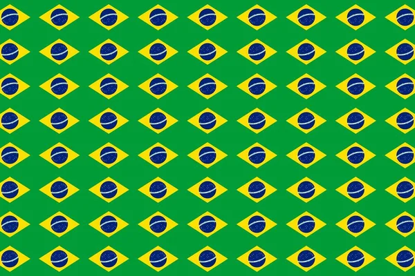 Padrão Geométrico Simples Nas Cores Bandeira Nacional Brasil — Fotografia de Stock