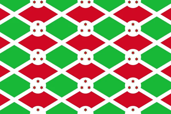 Egyszerű Geometriai Minta Burundi Nemzeti Zászló Színeiben — Stock Fotó