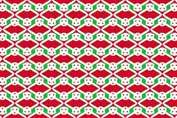 Einfaches Geometrisches Muster Den Farben Der Burundischen Nationalflagge — Stockfoto