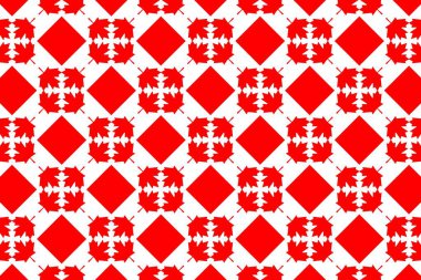 Kanada bayrağının renklerinde basit geometrik desen