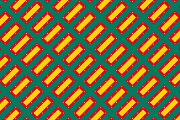 Jednoduchý Geometrický Vzor Barvách Národní Vlajky Kamerunu — Stock fotografie