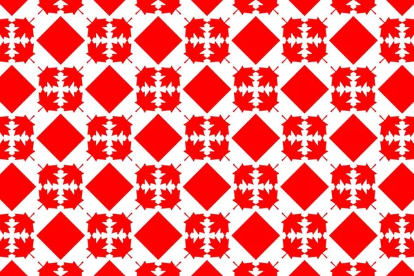 Eenvoudig Geometrisch Patroon Kleuren Van Nationale Vlag Van Canada — Stockfoto