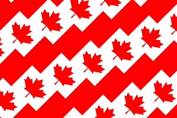 Simple Geometric Pattern Colors National Flag Canada — Stock Photo, Image