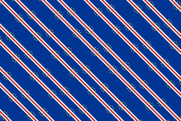 Enkelt Geometriskt Mönster Färgerna Kap Verdes Nationella Flagga — Stockfoto