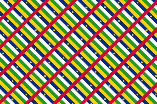 Patrón Geométrico Simple Los Colores Bandera Nacional República Centroafricana —  Fotos de Stock