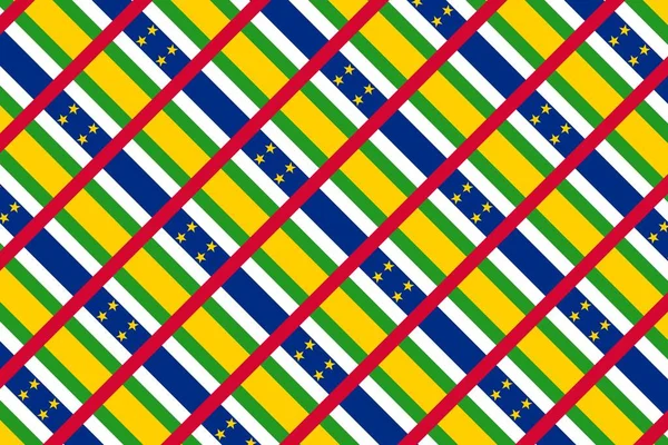 Padrão Geométrico Simples Nas Cores Bandeira Nacional República Centro Africana — Fotografia de Stock