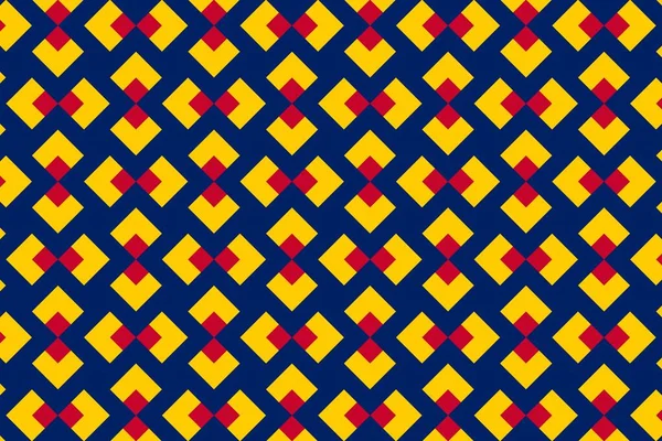 乍得国旗颜色的简单几何图案 — 图库照片