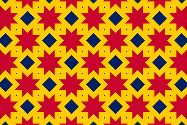 Çad Ulusal Bayrağının Renklerinde Basit Geometrik Desen — Stok fotoğraf