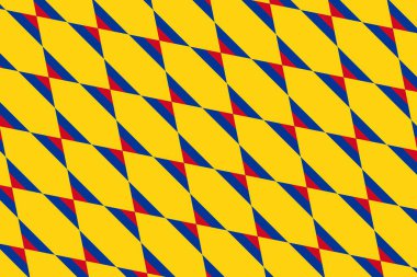 Kolombiya bayrağının renklerinde basit geometrik desen