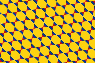 Kolombiya bayrağının renklerinde basit geometrik desen