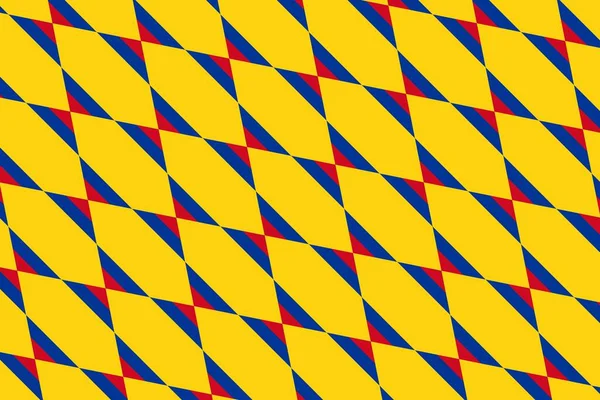 Kolombiya Bayrağının Renklerinde Basit Geometrik Desen — Stok fotoğraf