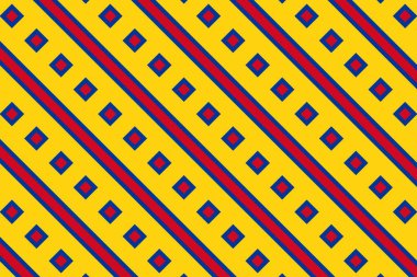 Kolombiya bayrağının renklerinde basit geometrik desen