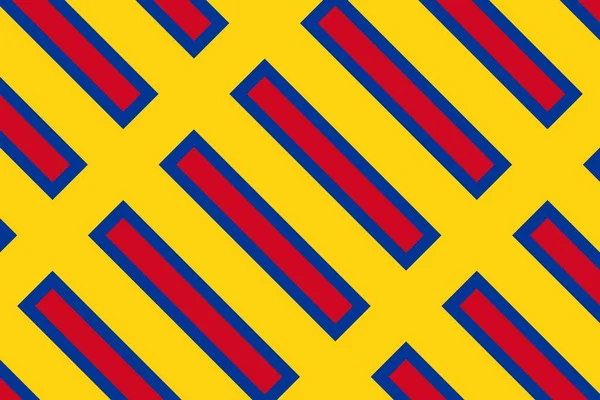 Απλό Γεωμετρικό Σχέδιο Στα Χρώματα Της Εθνικής Σημαίας Της Κολομβίας — Φωτογραφία Αρχείου
