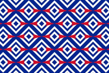 Küba bayrağının renklerinde basit geometrik desen