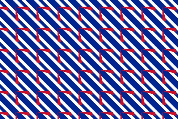 Simple Geometric Pattern Colors National Flag Cuba — Stock Photo, Image