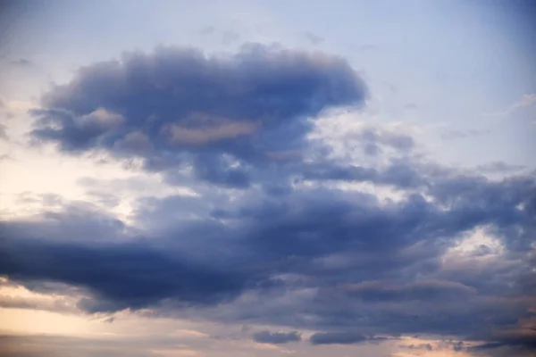 Cumulus Nuages Dans Ciel Coucher Soleil Ciel Dramatique — Photo