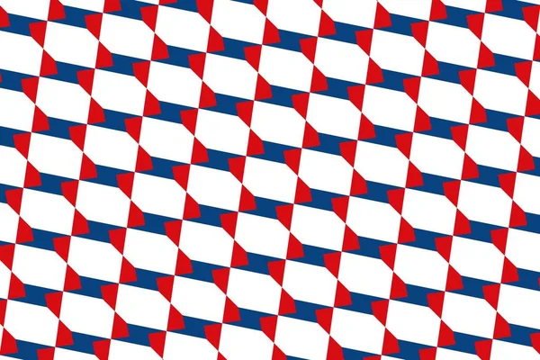 Padrão Geométrico Simples Nas Cores Bandeira Nacional República Checa — Fotografia de Stock