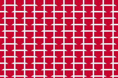 Danimarka bayrağının renklerinde basit geometrik desen