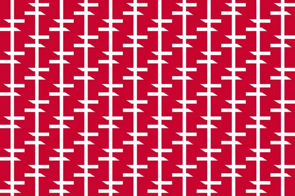 Prosty Wzór Geometryczny Kolorach Flagi Narodowej Danii — Zdjęcie stockowe