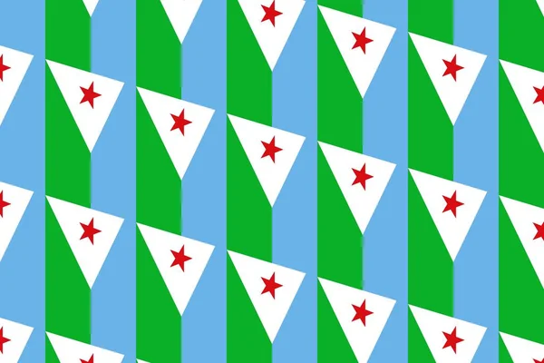 Jednoduchý Geometrický Vzor Barvách Národní Vlajky Džibuti — Stock fotografie
