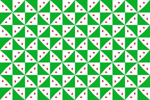 Простий Геометричний Візерунок Кольорах Національного Прапора Джибуті — стокове фото