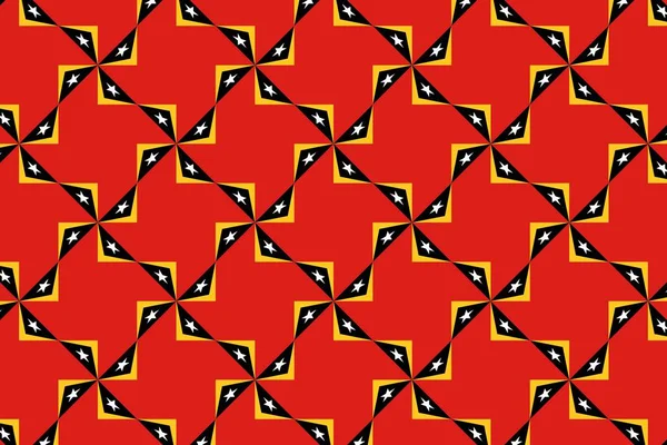 Простий Геометричний Візерунок Кольорах Національного Прапора Східного Тимору — стокове фото