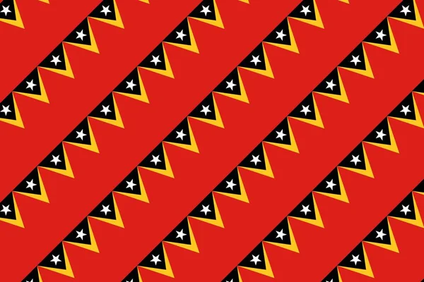 東チモール国旗の色のシンプルな幾何学模様 — ストック写真