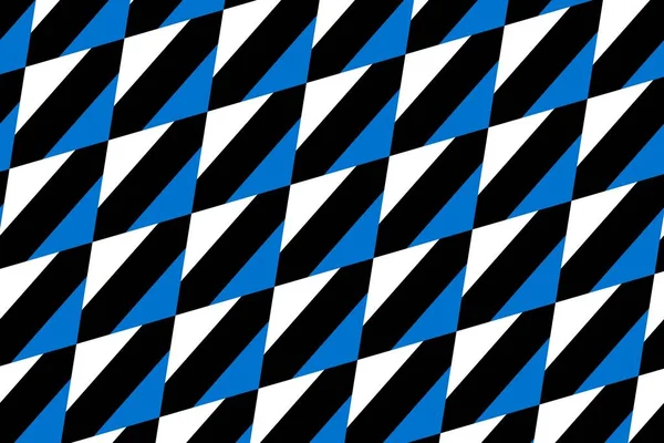 爱沙尼亚国旗颜色的简单几何图案 — 图库照片