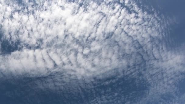 Thin Cirrus Clouds Blue Sky Time Lapse Cloudy Sky Video — Stock Video