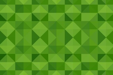 Soyut geometrik arkaplan. Üçgen pikselleme. Mozaik, yeşil eğim.