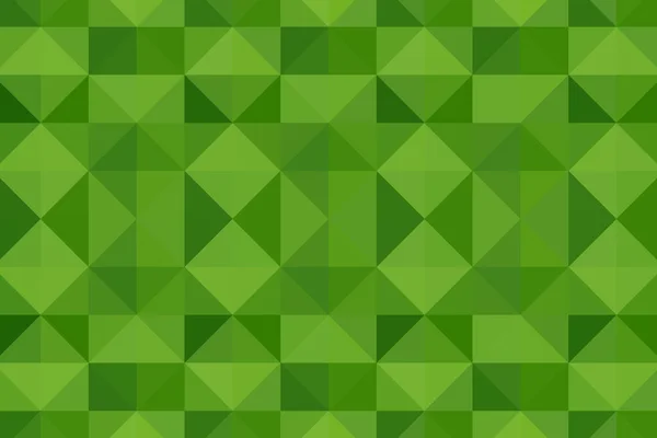 Abstracte Geometrische Achtergrond Driehoekige Pixelvorming Mozaïek Groen Verloop — Stockfoto