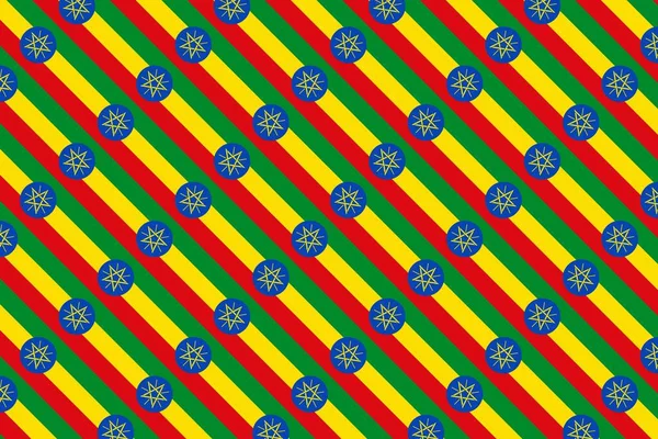 Modello Geometrico Semplice Nei Colori Della Bandiera Nazionale Dell Etiopia — Foto Stock