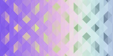 Canlı menekşe renk tonlarıyla soyut geometrik arkaplan.