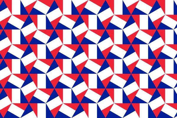 Fransa Bayrağının Renklerinde Basit Geometrik Desen — Stok fotoğraf
