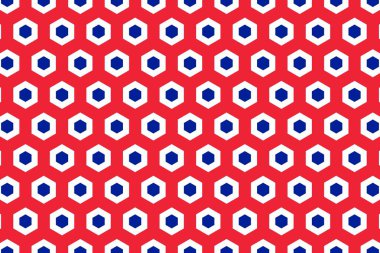 Fransa bayrağının renklerinde basit geometrik desen