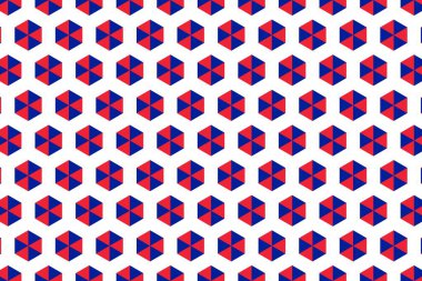 Fransa bayrağının renklerinde basit geometrik desen