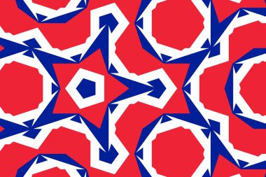 Fransa bayrağının renklerinde basit geometrik desen