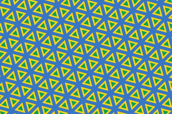 Gabon bayrağının renklerinde basit geometrik desen