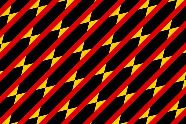 德国国旗颜色的简单几何图案 — 图库照片