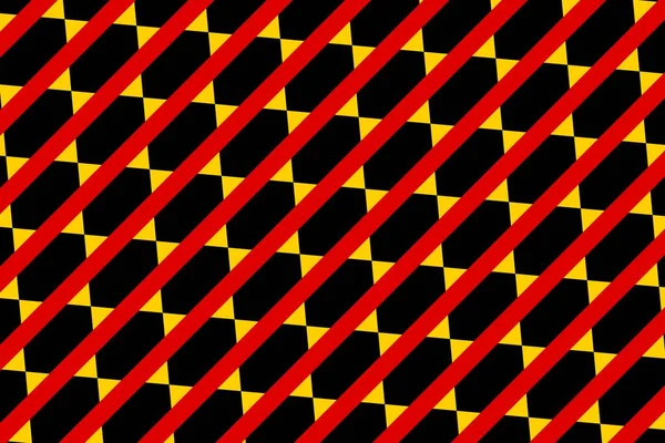 Almanya Bayrağının Renklerinde Basit Geometrik Desen — Stok fotoğraf