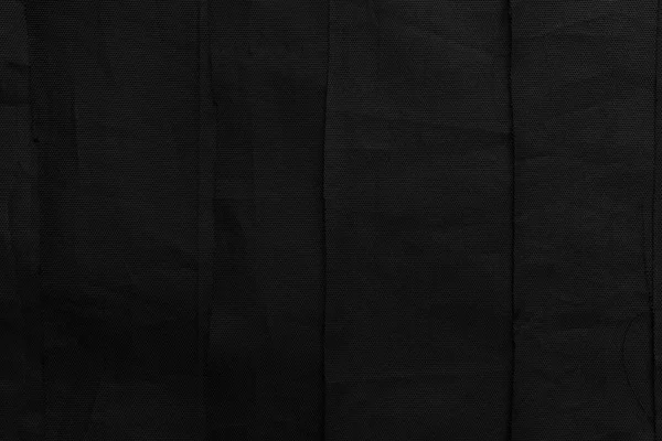 Black Grunge Material Vertical Stripes Crumpled Wrinkled Background — Stock Photo, Image