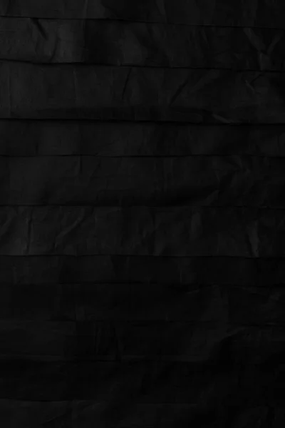 Fond Rayé Abstrait Noir Partir Morceaux Matière Synthétique Froissée — Photo