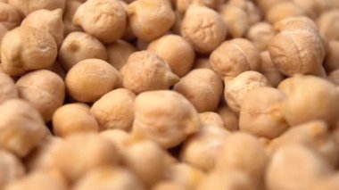 Legumes Nohutları kapanıyor. Cicer arietinum. Makro atış. Döndürme