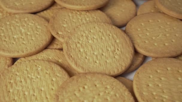 Heap Cookies Close Rotation — Stock Video